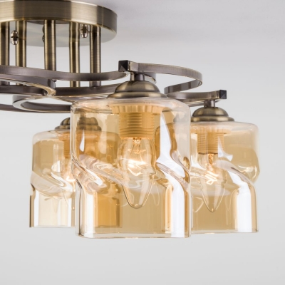 Люстра потолочная Eurosvet Brice 30158/5 античная бронза