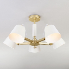 Люстра потолочная Eurosvet Frozen 70083/5 перламутровое золото