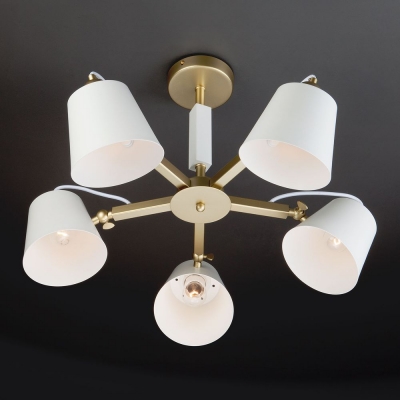 Люстра потолочная Eurosvet Frozen 70083/5 перламутровое золото