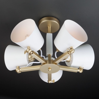 Люстра потолочная Eurosvet Frozen 70083/5 перламутровое золото