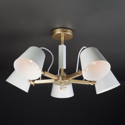 Люстра потолочная Eurosvet Frozen 70083/5 перламутровое золото