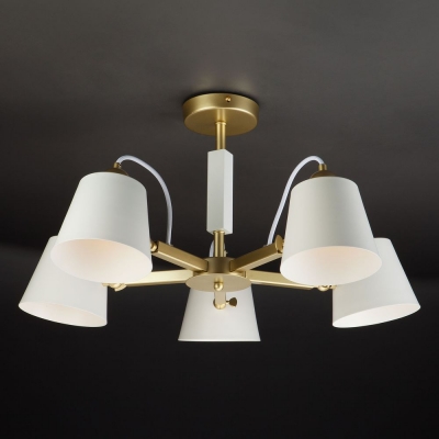 Люстра потолочная Eurosvet Frozen 70083/5 перламутровое золото