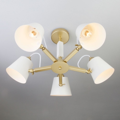 Люстра потолочная Eurosvet Frozen 70083/5 перламутровое золото