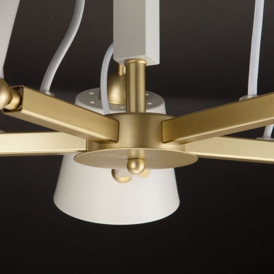 Люстра потолочная Eurosvet Frozen 70083/5 перламутровое золото