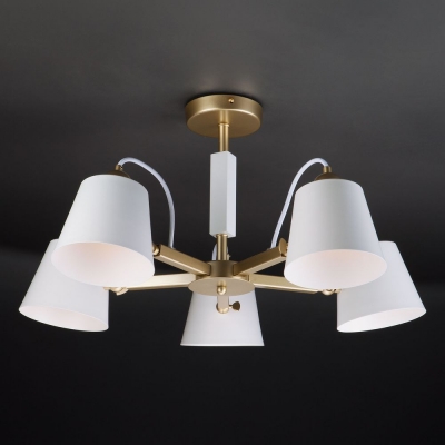 Люстра потолочная Eurosvet Frozen 70083/5 перламутровое золото