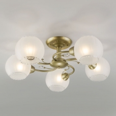 Люстра потолочная Eurosvet Jeanne 30146/5 перламутровое золото