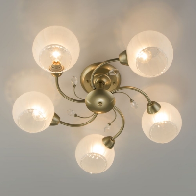 Люстра потолочная Eurosvet Jeanne 30146/5 перламутровое золото