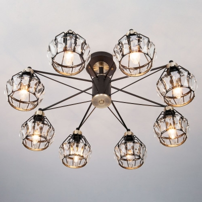 Люстра потолочная Eurosvet Lord 70075/8 чёрный;белый Люстра потолочная Eurosvet Lord 70075/8 чёрный;белый