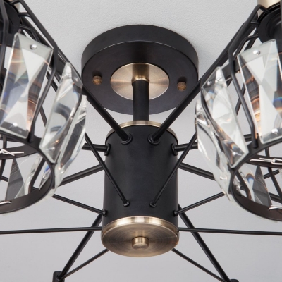 Люстра потолочная Eurosvet Lord 70075/8 чёрный;белый Люстра потолочная Eurosvet Lord 70075/8 чёрный;белый