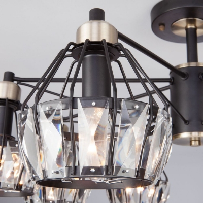 Люстра потолочная Eurosvet Lord 70075/8 чёрный;белый Люстра потолочная Eurosvet Lord 70075/8 чёрный;белый