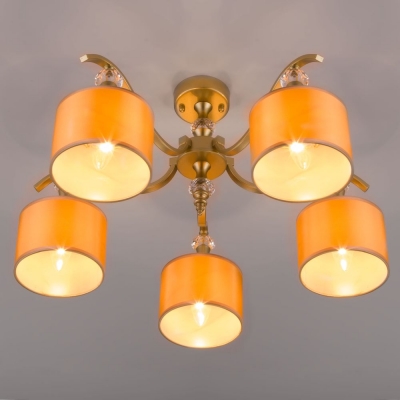 Люстра потолочная Eurosvet Ofelia 60070/5 серебряный