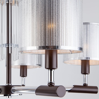 Люстра потолочная Eurosvet Telesta 60078/5 хром;венге