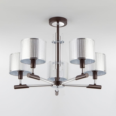 Люстра потолочная Eurosvet Telesta 60078/5 хром;венге