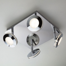 Потолочный светодиодный светильник Eurosvet Rоund 20002/4 хром