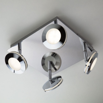 Потолочный светодиодный светильник Eurosvet Rоund 20002/4 хром