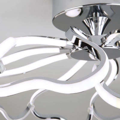 Светодиодная люстра Eurosvet Begonia 90095/10 хром