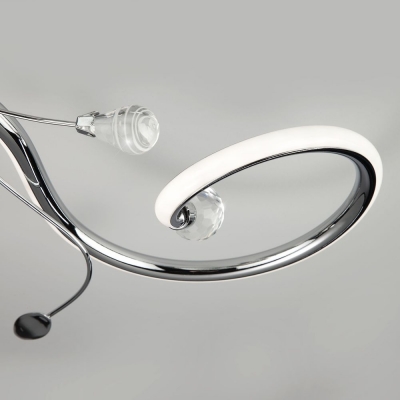 Светодиодная люстра Eurosvet Curl 90129/5 хром Светодиодная люстра Eurosvet Curl 90129/5 хром