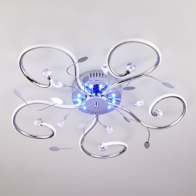 Светодиодная люстра Eurosvet Curl 90129/5 хром Светодиодная люстра Eurosvet Curl 90129/5 хром