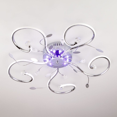 Светодиодная люстра Eurosvet Curl 90129/5 хром Светодиодная люстра Eurosvet Curl 90129/5 хром