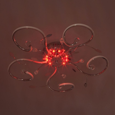 Светодиодная люстра Eurosvet Curl 90129/5 хром Светодиодная люстра Eurosvet Curl 90129/5 хром