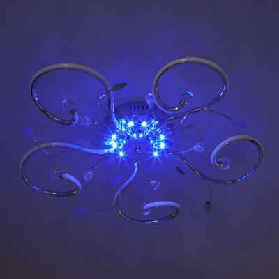 Светодиодная люстра Eurosvet Curl 90129/5 хром Светодиодная люстра Eurosvet Curl 90129/5 хром