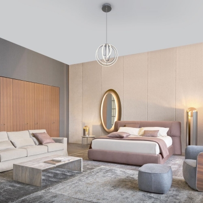 Светодиодная люстра Eurosvet Cycle 90170/5 хром