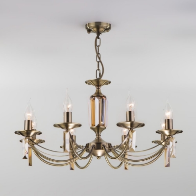 Люстра Eurosvet Volare 60087/8 античная бронза