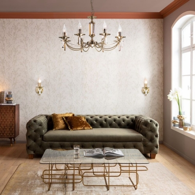 Люстра Eurosvet Volare 60087/8 античная бронза