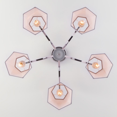 Люстра потолочная Eurosvet Corner 60076/5 хром
