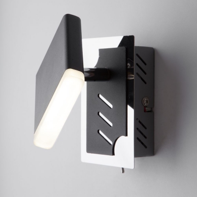 Настенный светильник Eurosvet Collin 20000/1 хром;чёрный