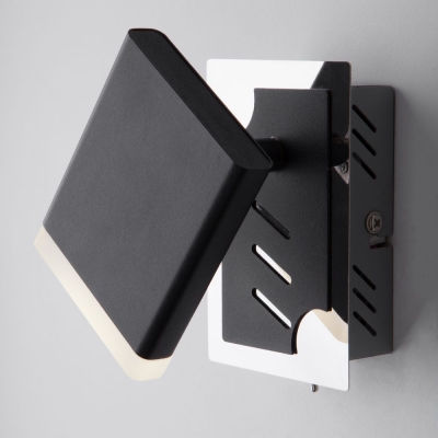 Настенный светильник Eurosvet Collin 20000/1 хром;чёрный