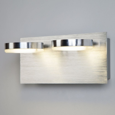 Настенный светильник Eurosvet Cover 20004/2 алюминий Настенный светильник Eurosvet Cover 20004/2 алюминий