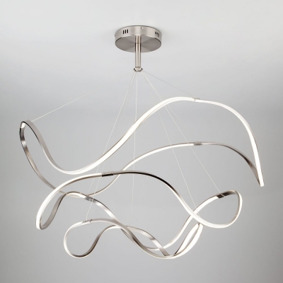 Светодиодная люстра Eurosvet Filmy 90109/3 сатинированный никель