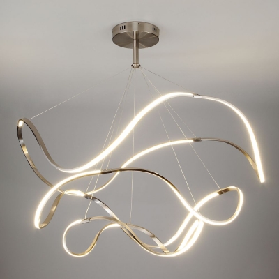 Светодиодная люстра Eurosvet Filmy 90109/3 сатинированный никель