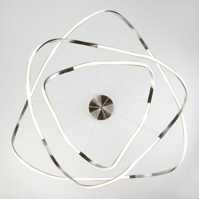 Светодиодная люстра Eurosvet Filmy 90109/3 сатинированный никель