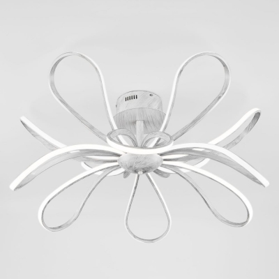 Светодиодная люстра Eurosvet Nerina 90134/12 белый с серебром