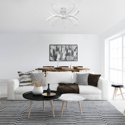 Светодиодная люстра Eurosvet Nerina 90134/12 белый с серебром Светодиодная люстра Eurosvet Nerina 90134/12 белый с серебром