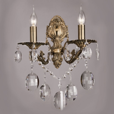 Двойное бра Bogate's Fedelia 406/2 античная бронза