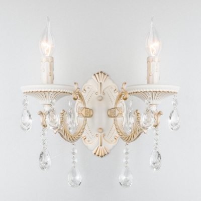 Двойное бра Eurosvet Lia 3585/2 белый с золотом