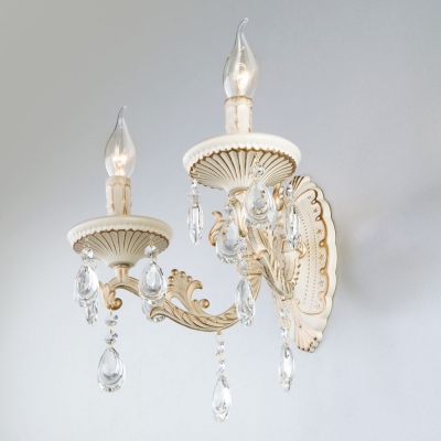 Двойное бра Eurosvet Lia 3585/2 белый с золотом