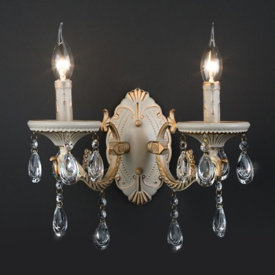 Двойное бра Eurosvet Lia 3585/2 белый с золотом