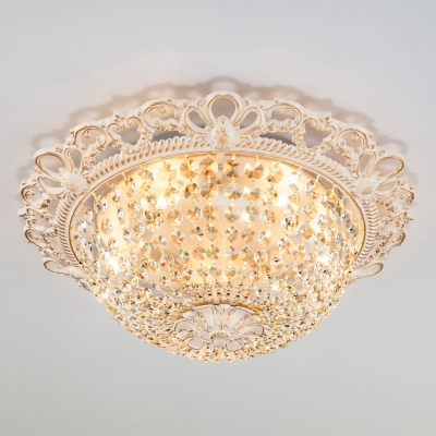 Хрустальная люстра Eurosvet Ajmeri 3298/5 белый с золотом