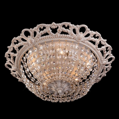 Хрустальная люстра Eurosvet Ajmeri 3298/5 белый с золотом Хрустальная люстра Eurosvet Ajmeri 3298/5 белый с золотом