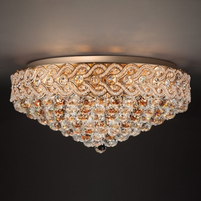 Хрустальная люстра Eurosvet Anika 3296/16 золото