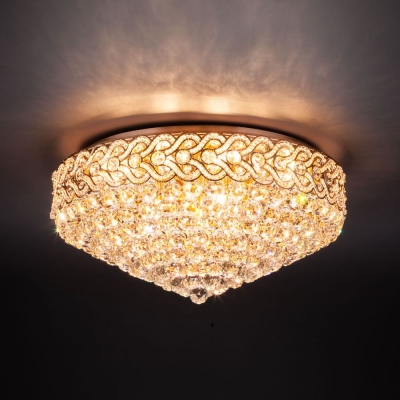 Хрустальная люстра Eurosvet Anika 3296/16 золото