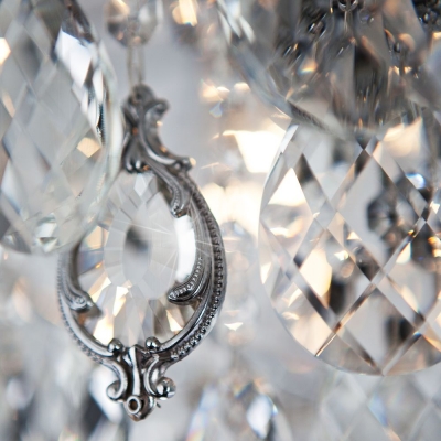 Хрустальная люстра Eurosvet Crystal 10081/6 хром Хрустальная люстра Eurosvet Crystal 10081/6 хром