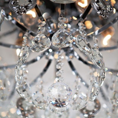 Хрустальная люстра Eurosvet Crystal 10081/6 хром Хрустальная люстра Eurosvet Crystal 10081/6 хром