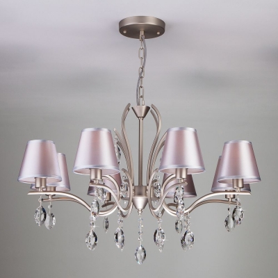 Люстра Eurosvet Aurelia 10089/8 сатинированный никель