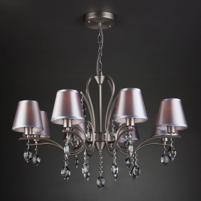 Люстра Eurosvet Aurelia 10089/8 сатинированный никель Люстра Eurosvet Aurelia 10089/8 сатинированный никель