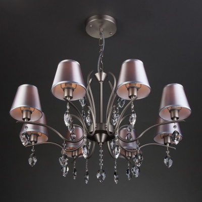 Люстра Eurosvet Aurelia 10089/8 сатинированный никель Люстра Eurosvet Aurelia 10089/8 сатинированный никель